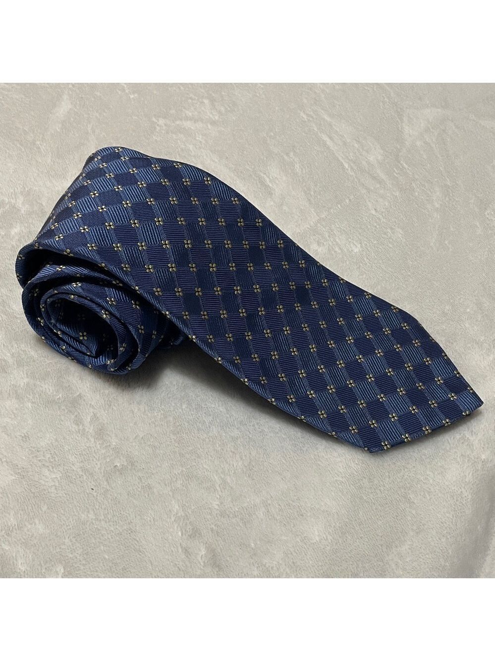 Daniel Cremieux Blue Checkered 59” Men's Tie